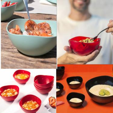 Imagem de Tigela Bowl Sobremesa Cremeira Pote 300ml Rosa 1un