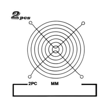 Imagem de Grelhas De Metal Para Ventiladores De 60mm, 120mm E 140mm, LDPCSJ, 2 P
