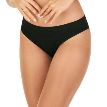 Imagem de Calcinha Biquíni Anatômica sem Costura Preto Zee Rucci, P