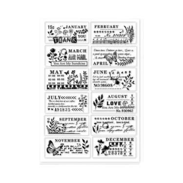 Imagem de Carimbo Transparente De Silicone Borboleta E Flor Para Artesanato Em P