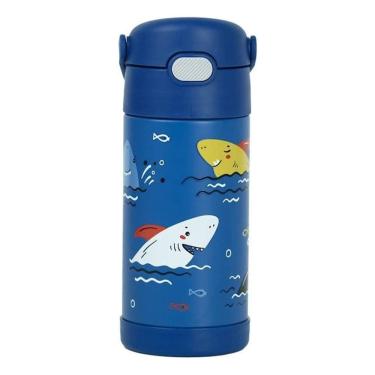 Imagem de Garrafa Térmica Infantil Funtainer 355ml Thermos Tubarão