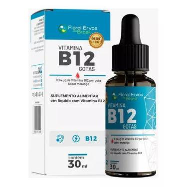 Imagem de Vitamina B12 30 ml Metilcobalamina Gotas 1 Frasco - Floral Ervas Do Br