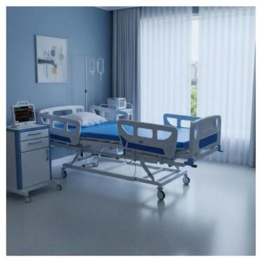 Imagem de Cama Hospitalar Elétrica 8 Movimentos Com Elevação de Altura do Leito 