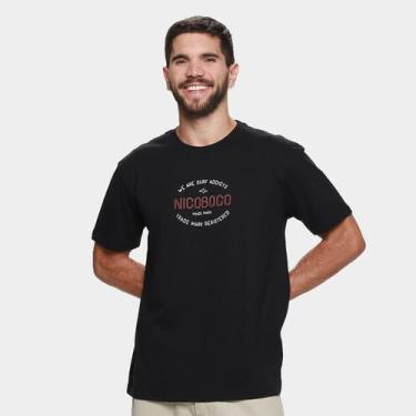 Imagem de Camiseta Nicoboco Lush Masculina, Preto, G