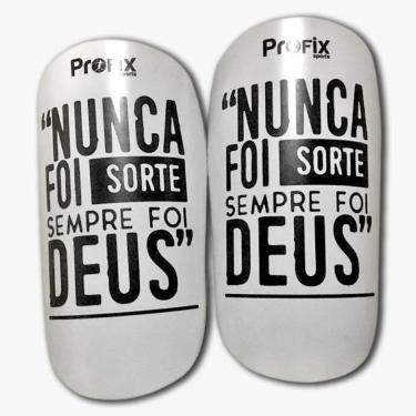 Imagem de Caneleira de Futebol Profix "Nunca Foi Sorte" - Infantil-Unissex