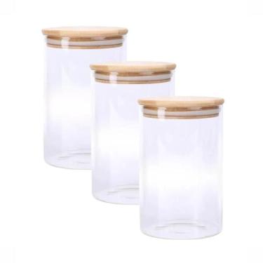 Imagem de Pote de Vidro 750ml Hermetico para Condimentos e Especiarias Porta Tem