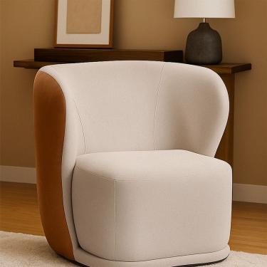 Imagem de Poltrona Cork com Manta Acrilica Movellu Home