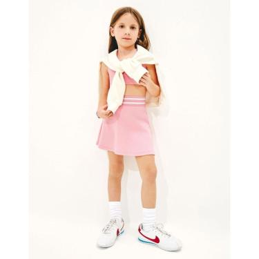 Imagem de Shorts Saia Infantil em Malha de Algodão Rosa - Hering