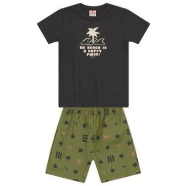 Imagem de Conjunto infantil menino tropical Brandili-Masculino