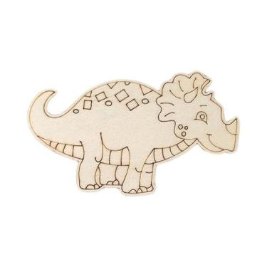 Imagem de Artesanato De Dinossauros De Madeira Para Crianças, 10 Peças, Ornament