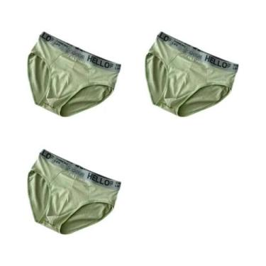 Imagem de Cuecas Masculinas Respiráveis De Tamanho Grande, 3 Peças, Boxers Macio