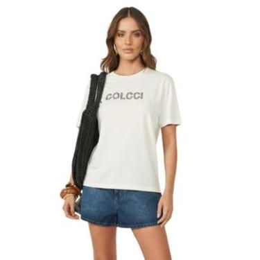 Imagem de Blusa Colcci Manga Curta Com Aplicação-Feminino