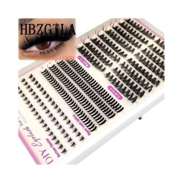 Imagem de Cílios Postiços Em Cachos 30D-200D Com Ponta Curvada E Efeito Fada - H