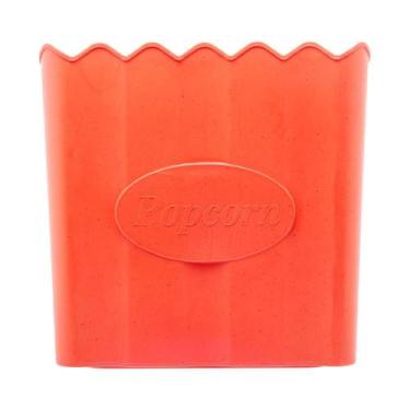 Imagem de Balde de Pipoca Lyor de Bambu e PP Vermelho 16cm x 16cm