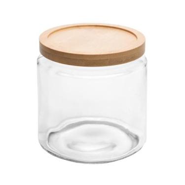 Imagem de Porta Mantimento com Tampa de Bambu Oásis 1,5L Vidro - Wolff