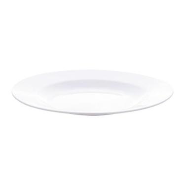 Imagem de Prato Raso Lyor Basic de Melamina Branco 25,5cm