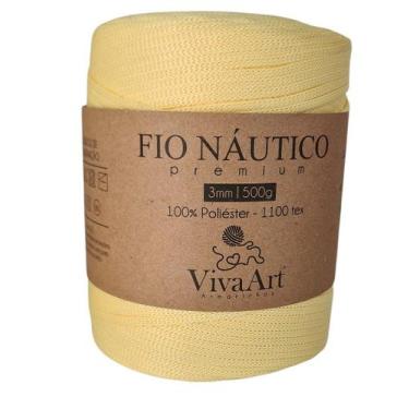 Imagem de Fio náutico 3mm 500 gr viva art, Amarelo