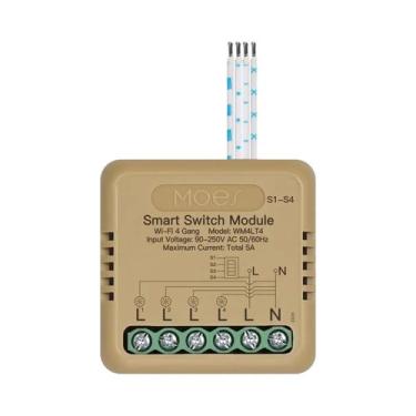 Imagem de Módulo De Interruptor Mini Smart WiFi Zigbee 1-4 Gangue Com Controle D
