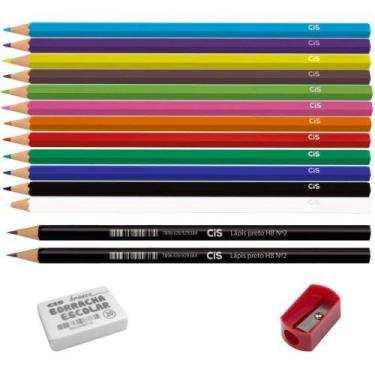 Imagem de Kit Escolar Escolar Blister 5 Peças - Sertic