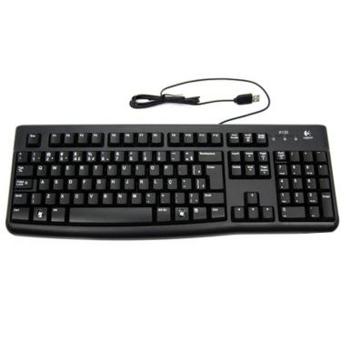 Imagem de Teclado Com Fio Logitech  K120 Preto