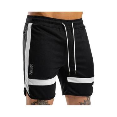 Imagem de Shorts de Moletom para Treino Masculino - Preto - Ideal para Corrida, 