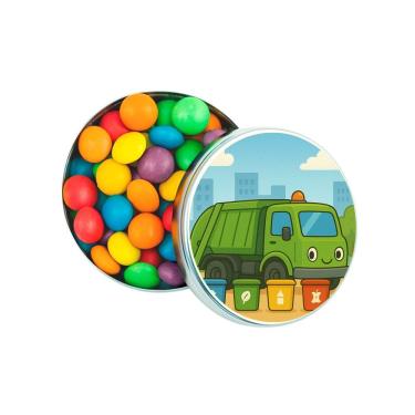 Imagem de Kit 30 Latinhas Lembrancinhas Caminhão de Lixo