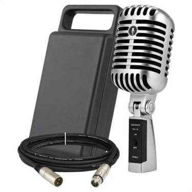 Imagem de Kit Microfone Soundvoice Retro Mm-55 + Cabos