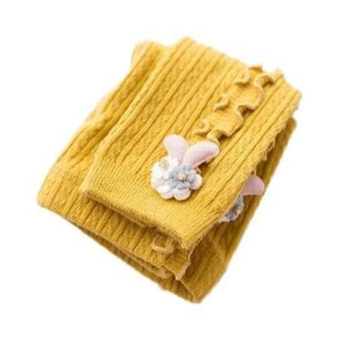 Imagem de Meias-calças De Malha Para Meninas, Leggings Quentes De Outono E Inver