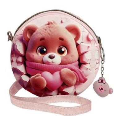 Imagem de Bolsa Infantil Menina Criança Ursinho Redonda Magicc MI-226-Feminino