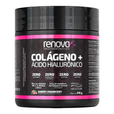 Imagem de Colágeno Verisol + Ácido Hialurônico Renova Be Sabor Cranberry 216g