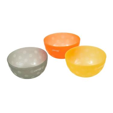 Imagem de Kit 3 Tigelas Colors Clingo Resistentes - Divertidas Para Refeições