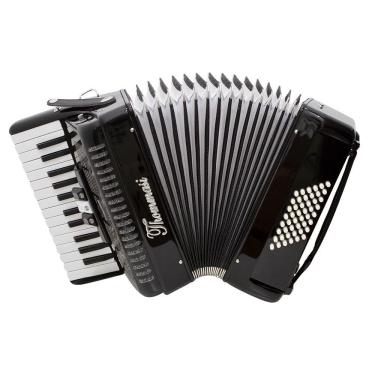 Imagem de Acordeon 48 Baixos 26 Teclas TA 4803 Preto Thommasi