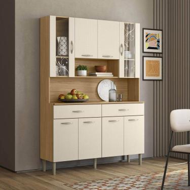 Imagem de Armário Cozinha Compacta Golden Freijó/Soft 8 Portas e 2 Gavetas - Kits Paraná