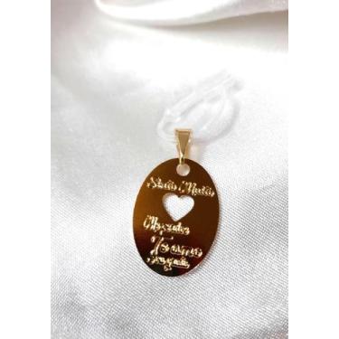 Imagem de Pingente Ho'oponopono oval "Mantra do Coração"  - MamãeMê