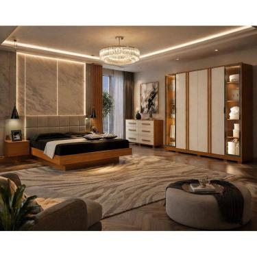 Imagem de Dormitório casal reflecta LED completo 3 peças - Zeus Arbo