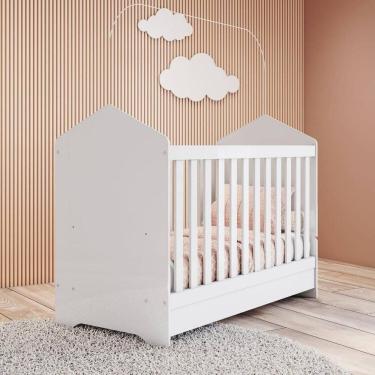 Imagem de Berço Mini Cama 3 em 1 Malu Espresso Móveis Branco