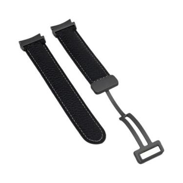 Imagem de Pulseira De Couro Para Samsung Galaxy Watch 6 5 4 Classic 46mm 42 43 4