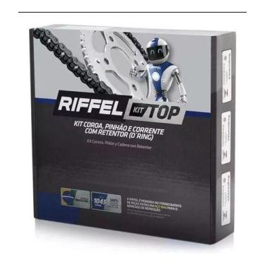 Imagem de Kit Relação Transmissão Cb Twister300 F 2023... C/ Retentor - RIFFEL