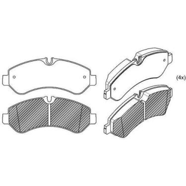 Imagem de PASTILHA FREIO TRASEIRA para SPRINTER 511 / 514 / 516 18/ - SPEED BRAK