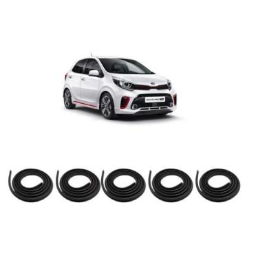 Imagem de Kit Borracha Vedação Das 4 Portas + Borracha Do Porta Malas Picanto GI