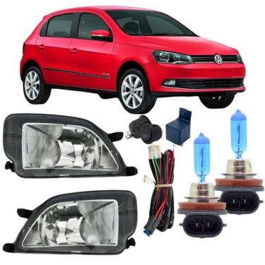 Imagem de Kit farol milha volks gol g6 2012 13 2014 15 2016 + lampadas - BIBAS