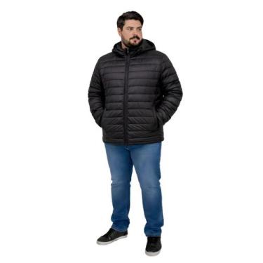 Imagem de Jaqueta Bobojaco Masculina Capuz Removível Plus Size Tamanho:G3Cor:Pre