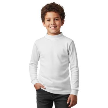 Imagem de Blusa Térmica Meninos de Pelinho Inverno Gola Alta Inverno - - anjo da