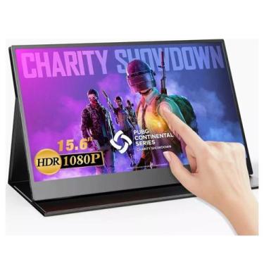Imagem de Monitor Gamer Portátil Touchscreen 15.6 FHD 60Hz Fino Hdmi Uperfect Pr