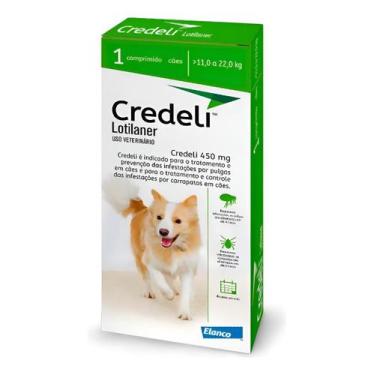 Imagem de Antipulgas Elanco Credeli Cães De 11 á 22Kg - 1 Cp 450mg