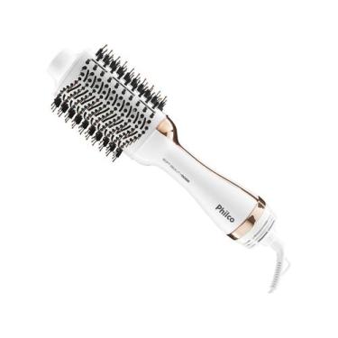 Imagem de Escova Secadora Philco 1200W com Íons - 2 Velocidades PEC09RG, Branco 