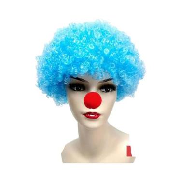 Imagem de Peruca Colorida E Fofa De Palhaço, Cabelo Sintético Resistente Ao Calo