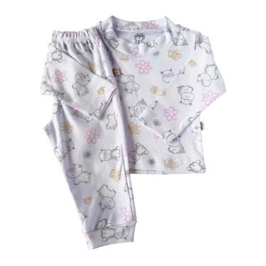 Imagem de Pijama Manga Longa Algodão Hipopo - Ungui, 2