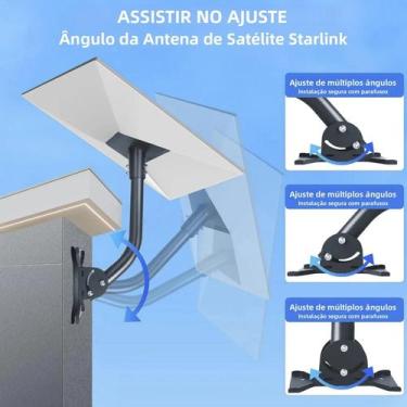 Imagem de Kit De Montagem Ajustável Gen 3 Starlink 360 graus Suporte De Antena D