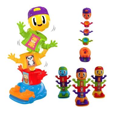 Imagem de Brinquedo Infantil Didático Pula Centopeia com Peças Encaixáveis Que Saltam e Estimulam Coordenação
